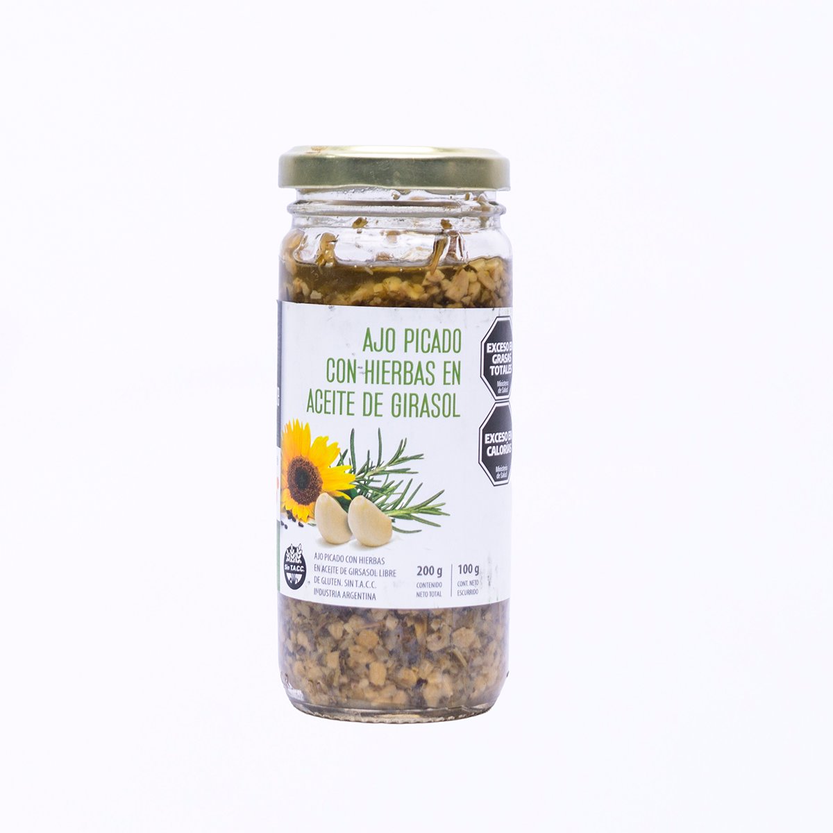 Ajo picado en aceite de oliva 200gr.