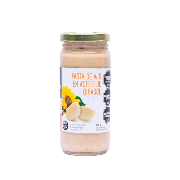 Pasta de ajo en aceite de girasol 200gr.