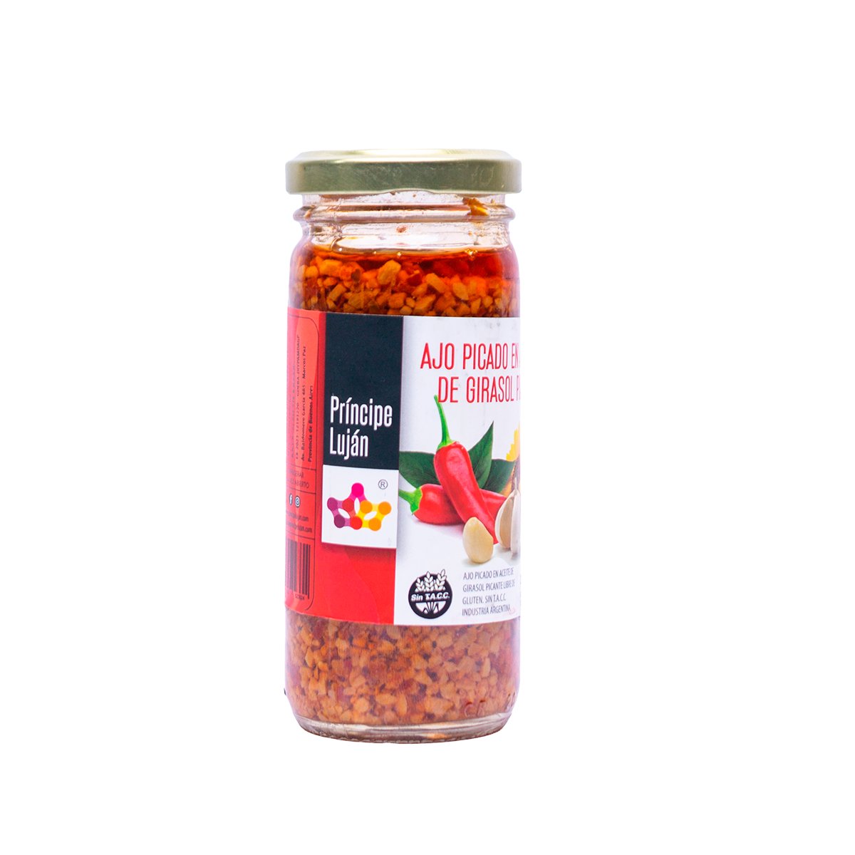 Ajo picado en aceite de girasol picante 200gr. - 2