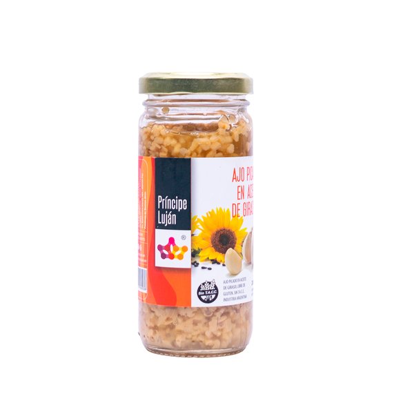 Ajo picado en aceite  de girasol 200gr.