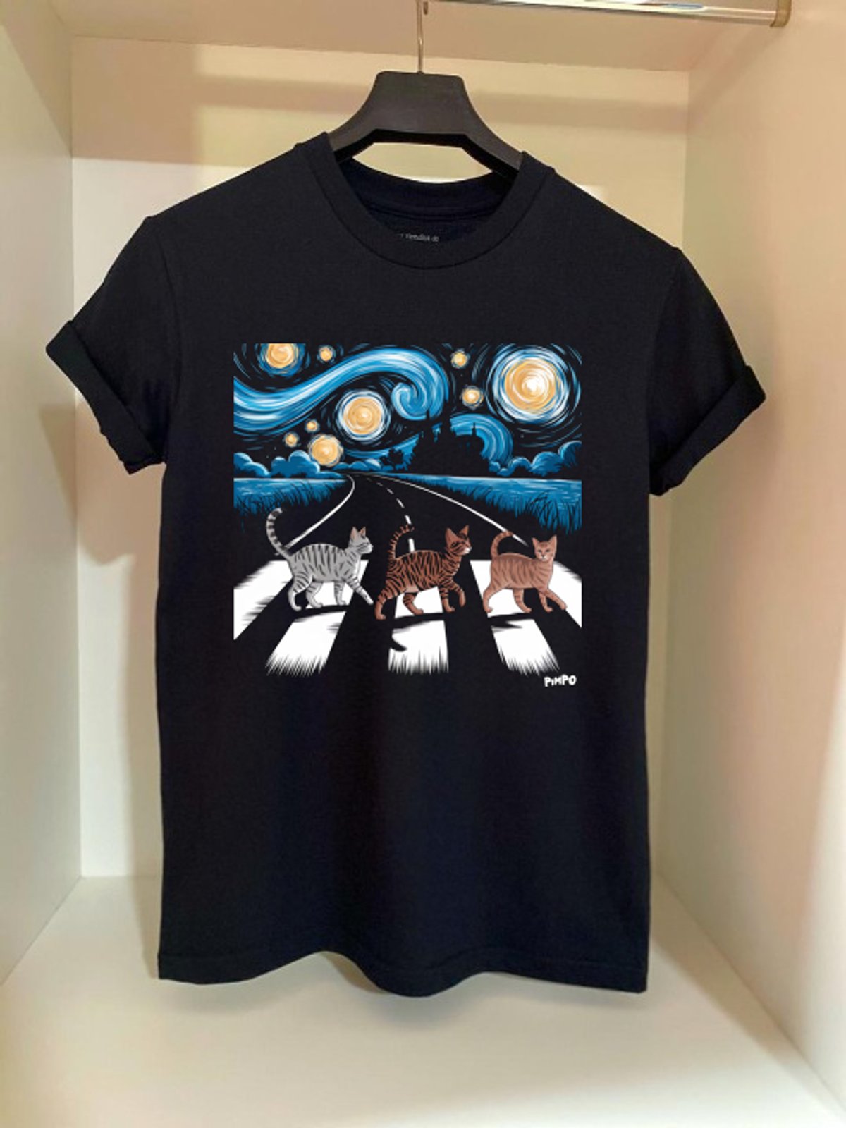 Gatitos Noche estrellada By: @mariepimpo