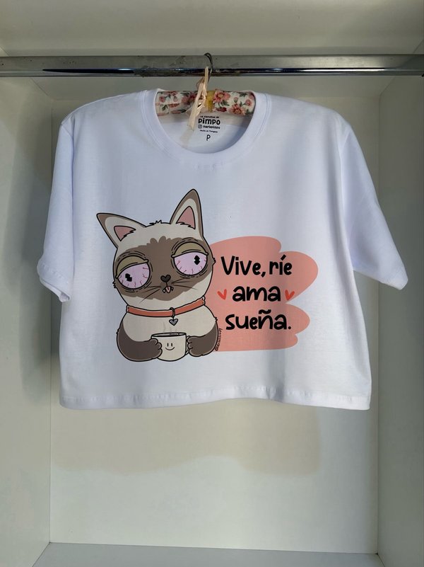 Michi taza Vive, rie, ama, sueña... By: @bbilustra.py 