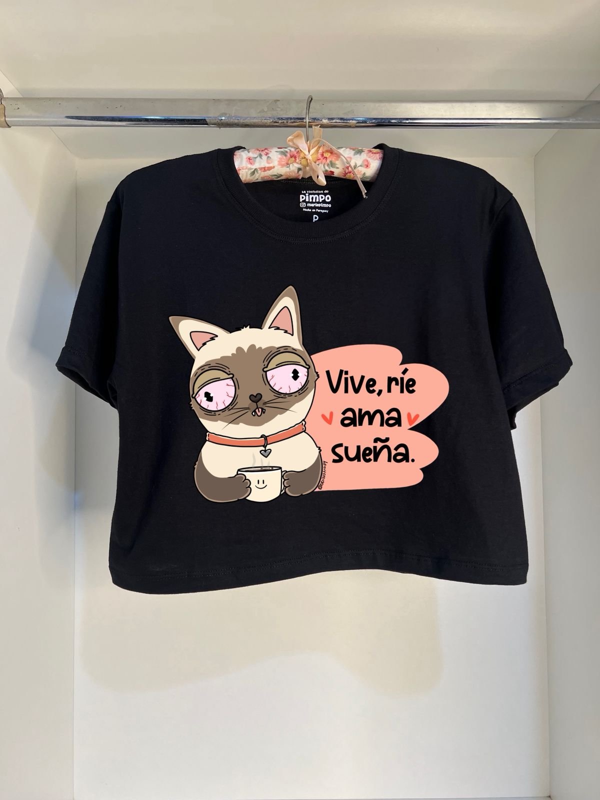 Michi taza Vive, rie, ama, sueña... By: @bbilustra.py  - 3