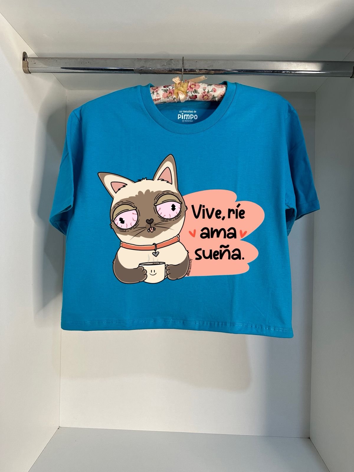 Michi taza Vive, rie, ama, sueña... By: @bbilustra.py  - 4