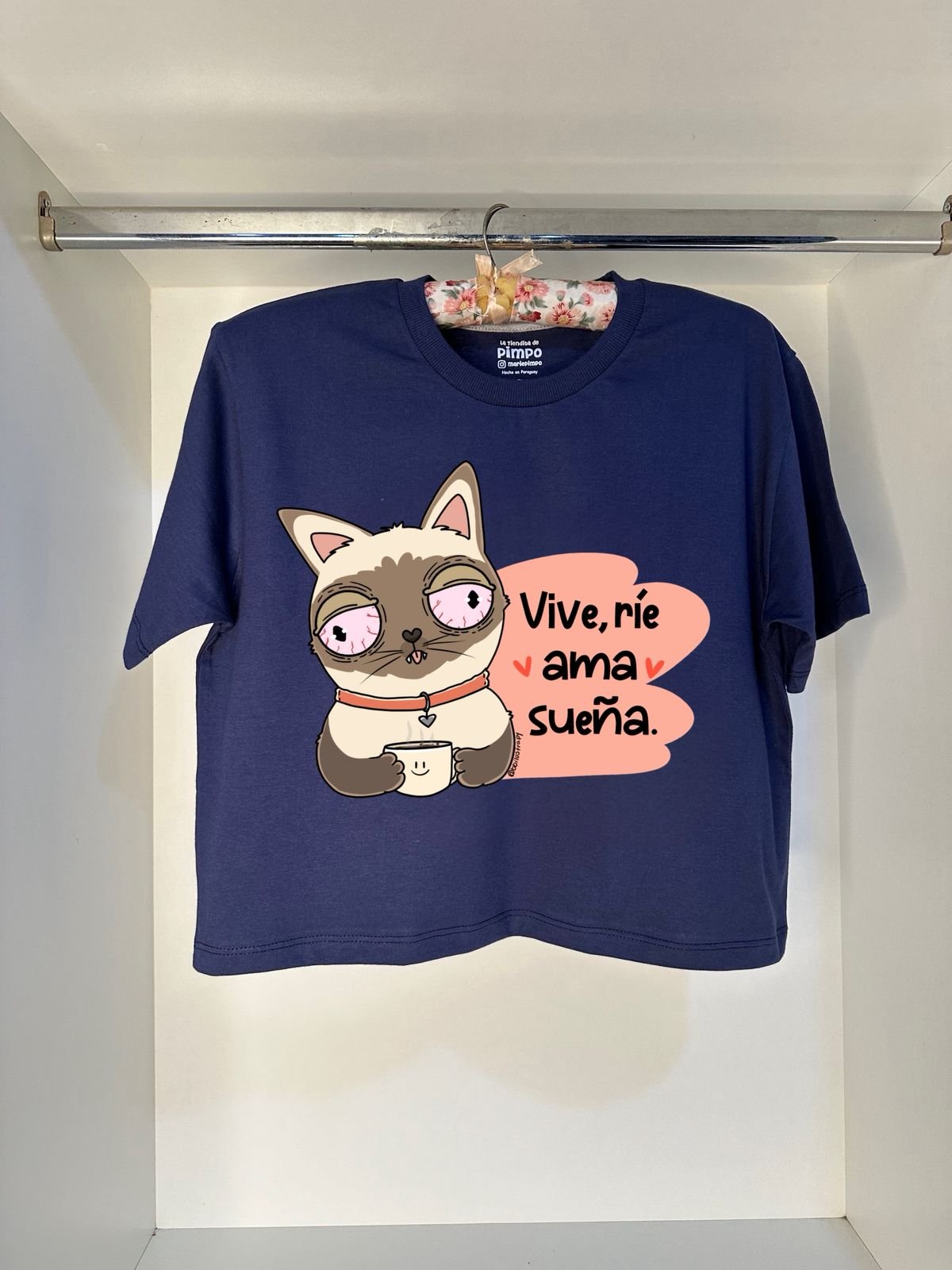 Michi taza Vive, rie, ama, sueña... By: @bbilustra.py  - 5