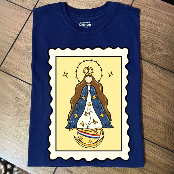 Postal Virgencita By: @bbilustra