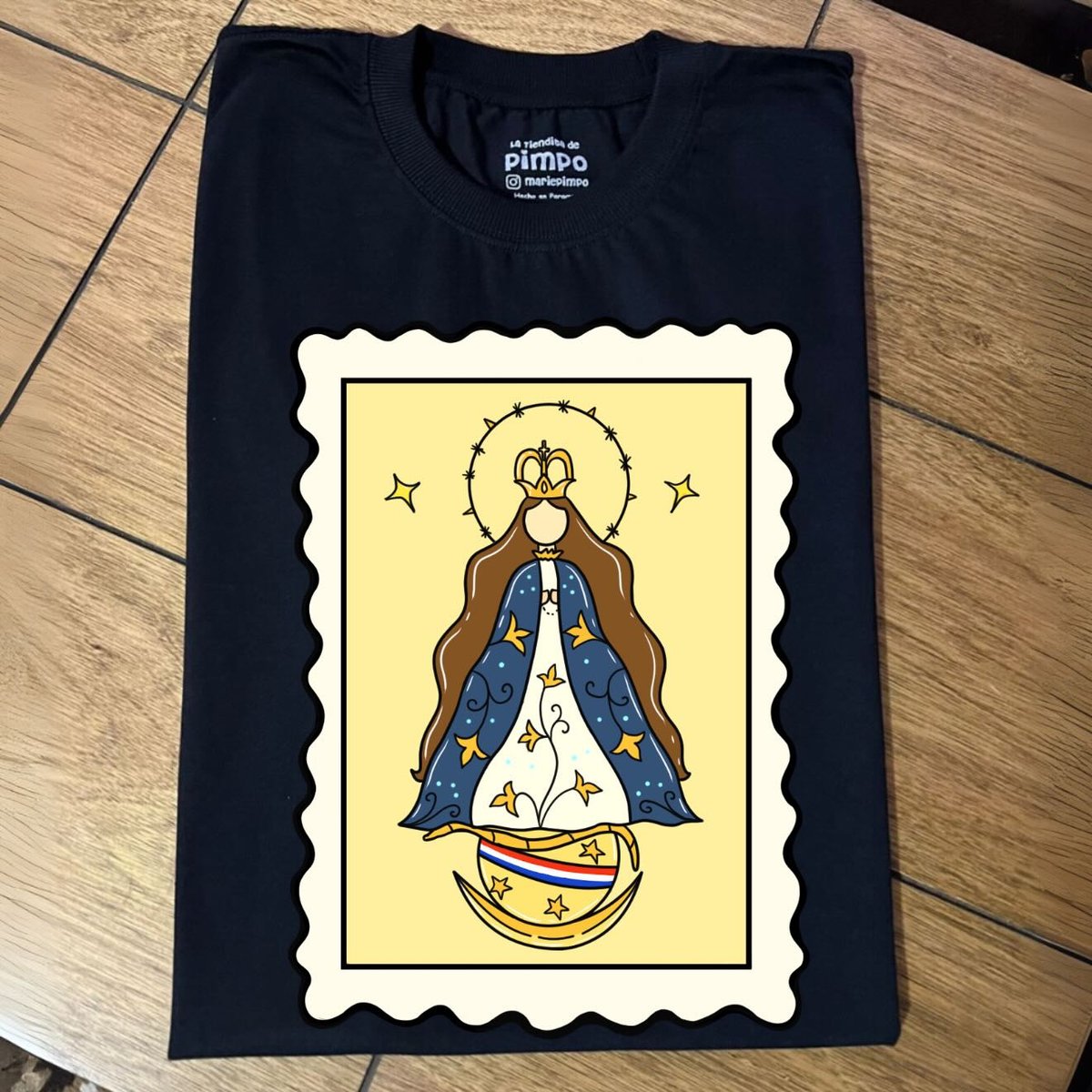 Postal Virgencita By: @bbilustra - 4