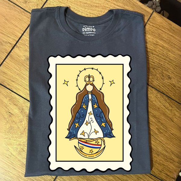 Postal Virgencita By: @bbilustra