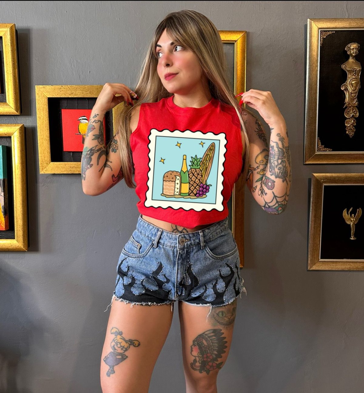 Postal Canasta Navideña By: @bbilustra