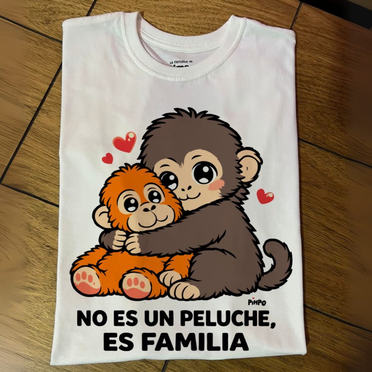 No es peluche, es familia monito Punch By: @mariepimpo