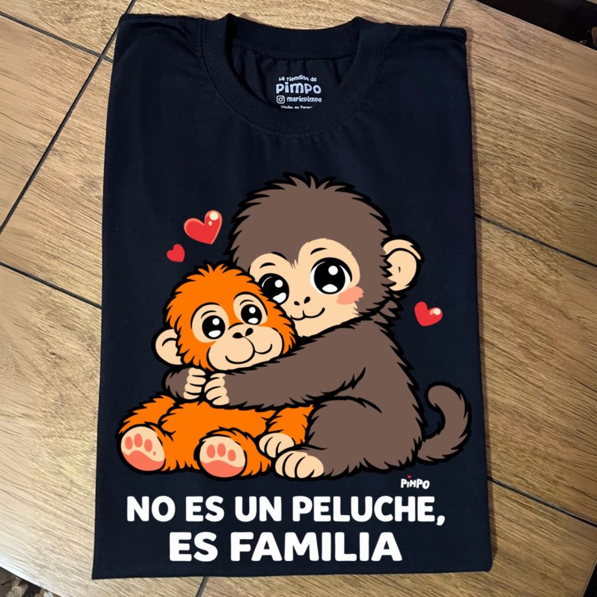 No es peluche, es familia monito Punch By: @mariepimpo - 2