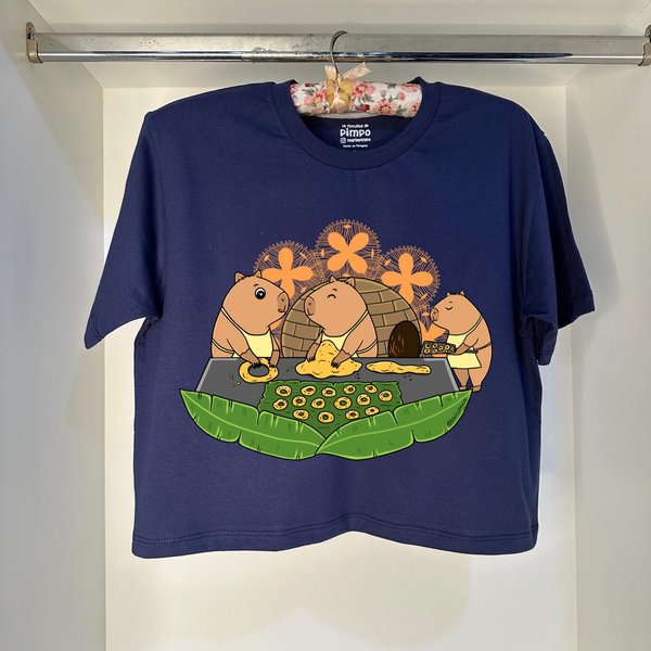 Carpis haciendo chipa By: @bbilustra.py 