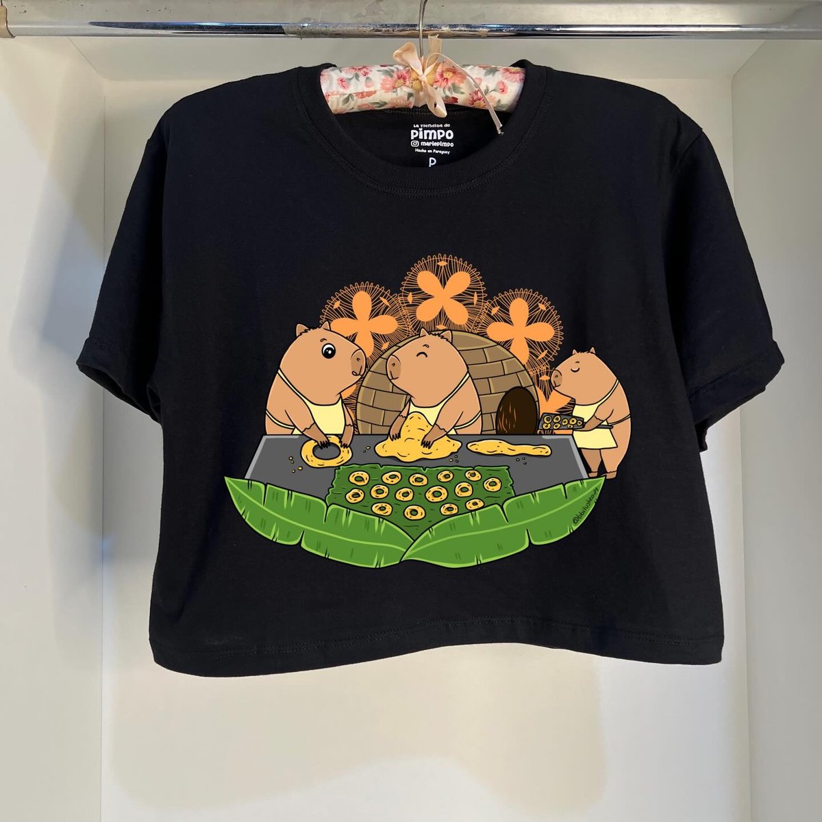 Carpis haciendo chipa By: @bbilustra.py  - 5