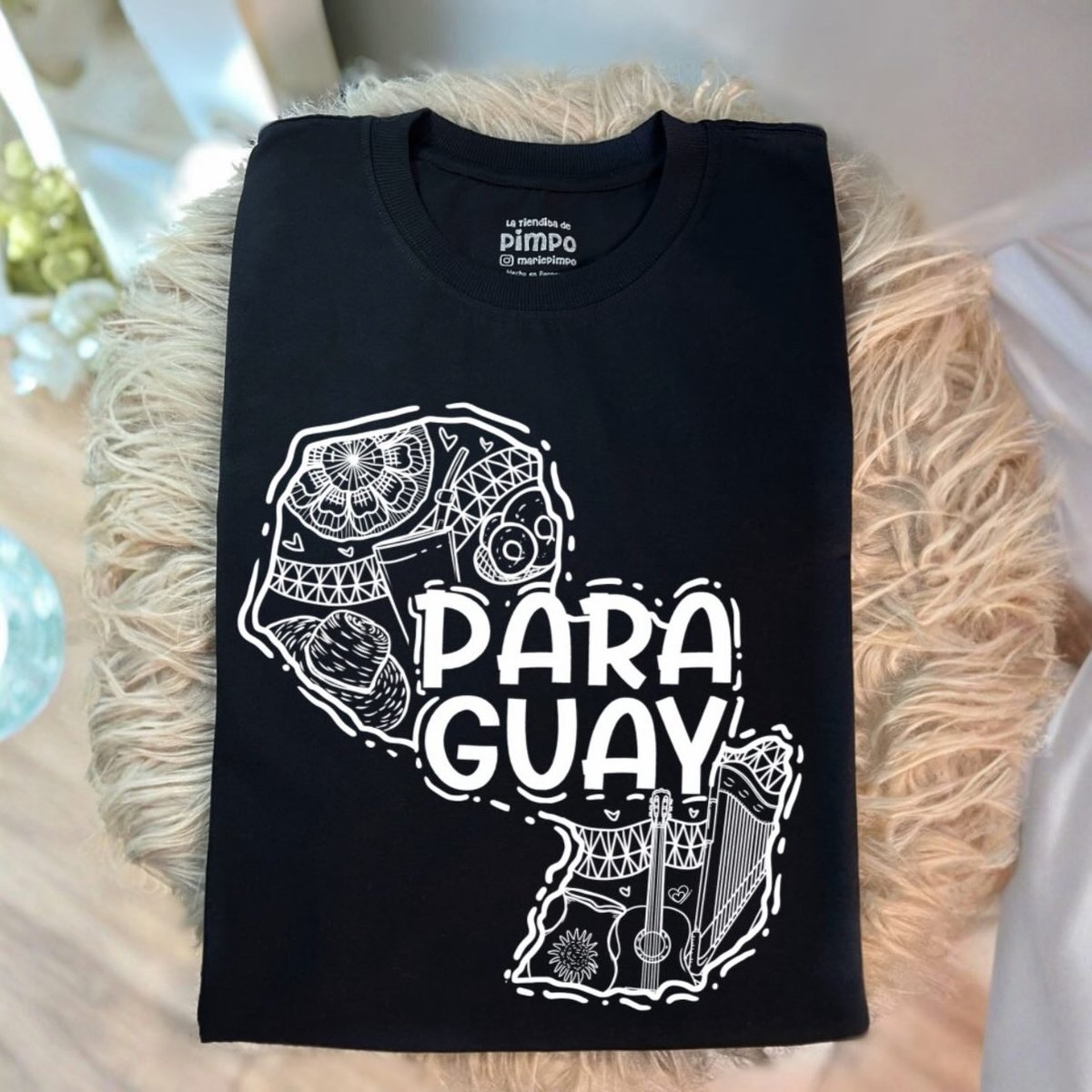 Mapa Paraguay Lineas By: @bbilustra.py - 3