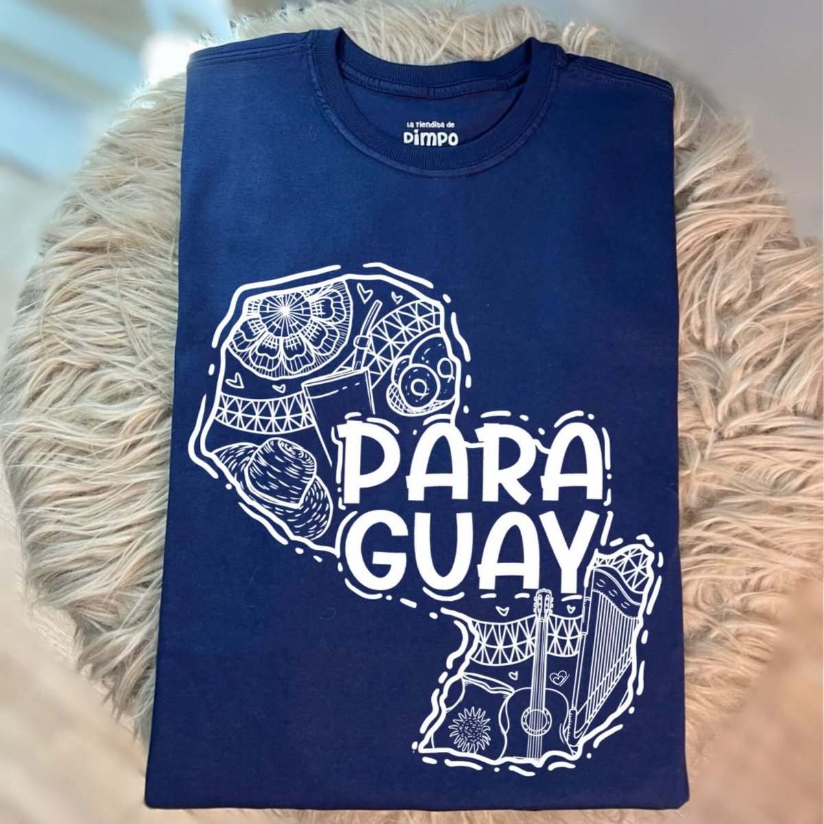 Mapa Paraguay Lineas By: @bbilustra.py - 4