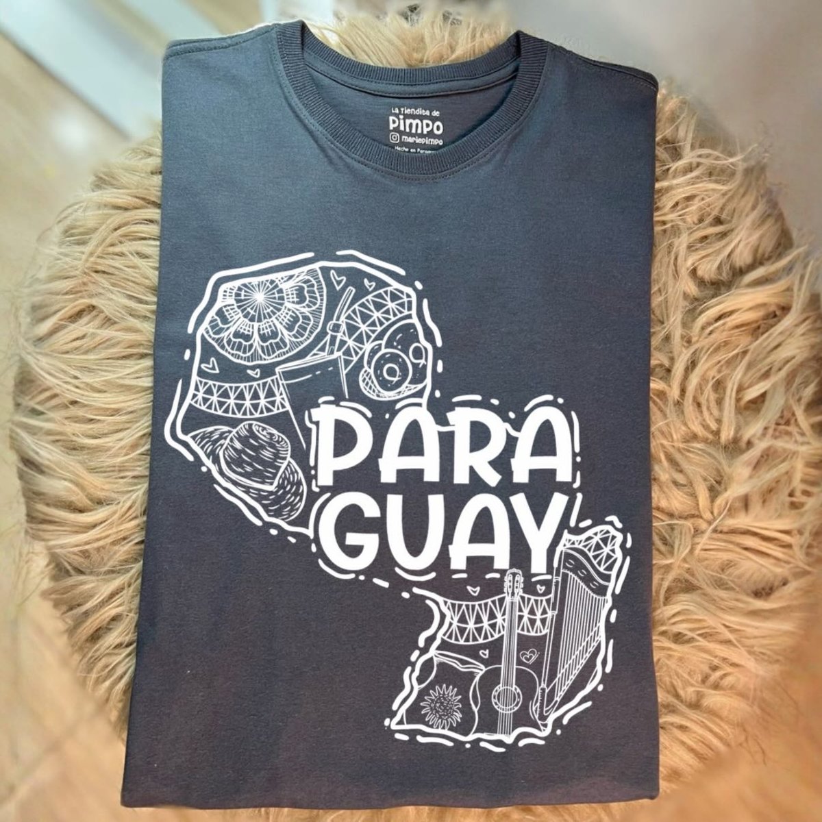 Mapa Paraguay Lineas By: @bbilustra.py - 5