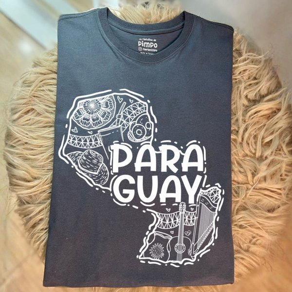 Mapa Paraguay Lineas By: @bbilustra.py