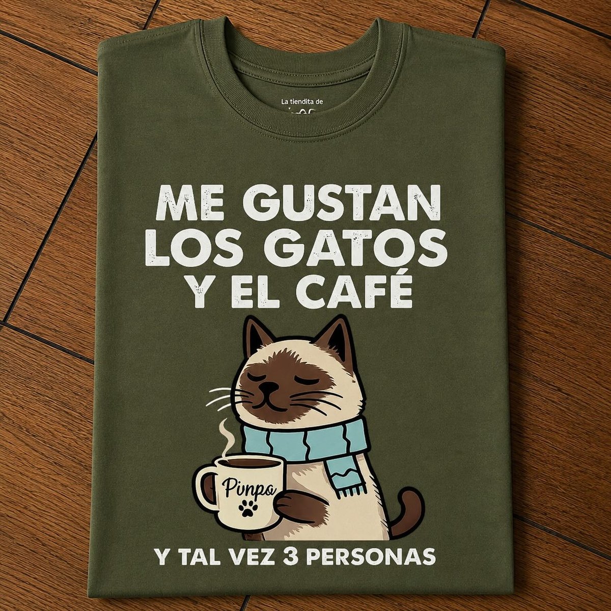 Me gustan los gatos, el café y 3 personas By: @mariepimpo - 3