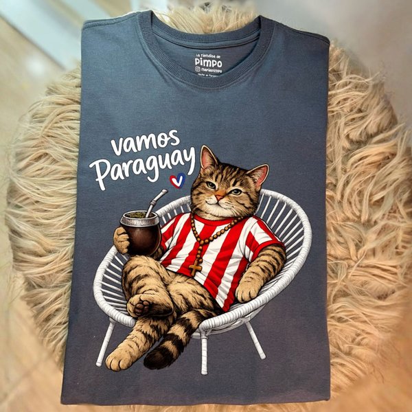 Vamos Paraguay Gato silla cable By: @mariepimpo