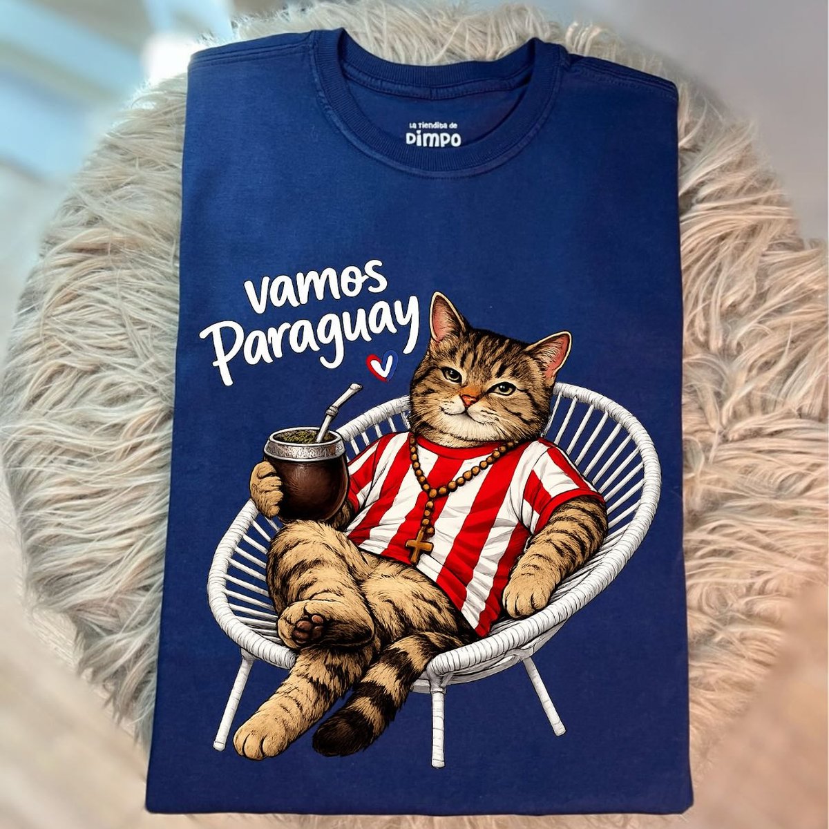 Vamos Paraguay Gato silla cable By: @mariepimpo - 5