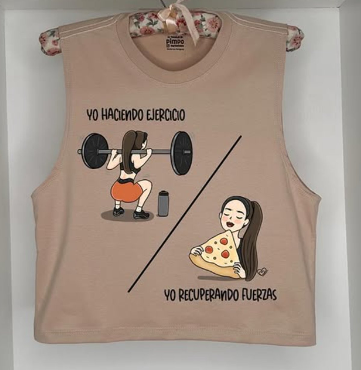 Yo haciendo ejercicio / Yo recuperando fuerzas By: @bbilustra.py