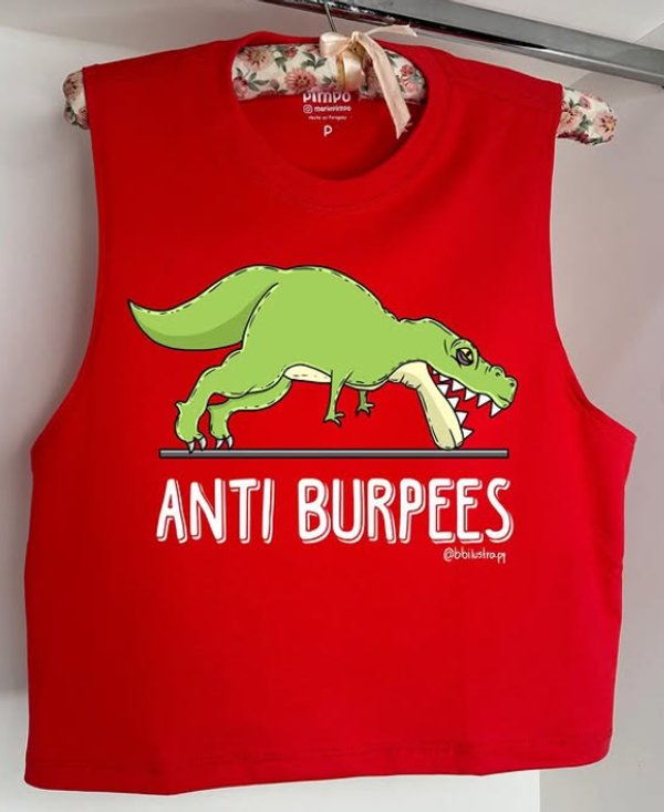 Dinosaurio Anti Burpees By: @bbilustra.py