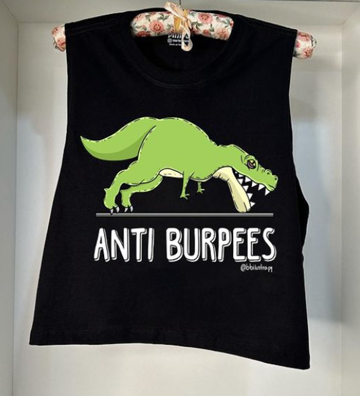 Dinosaurio Anti Burpees By: @bbilustra.py
