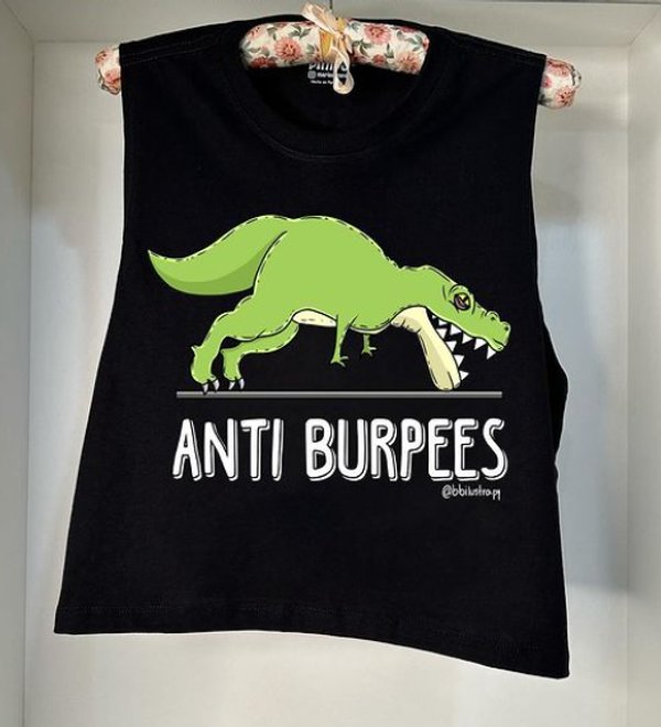 Dinosaurio Anti Burpees By: @bbilustra.py