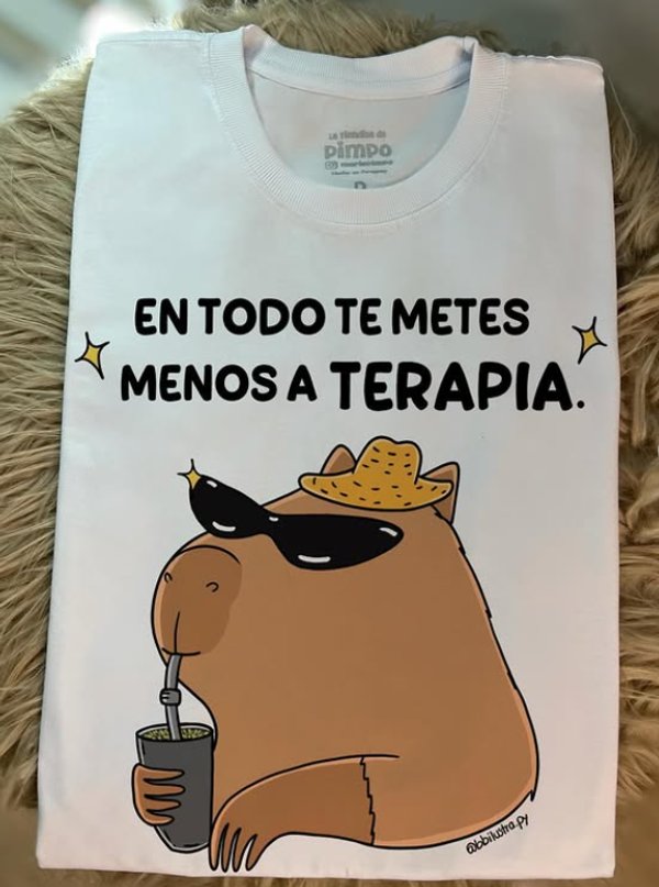 Carpi "En todo te metes, menos en terapia" By: @bbilustra.py