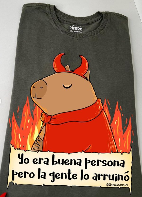 Capibara Yo era buena persona By: @bbilustra.py