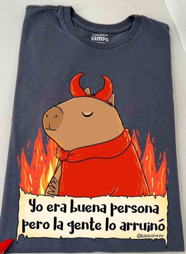 Capibara Yo era buena persona By: @bbilustra.py