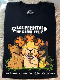 Los Perritos me hacen feliz By: @bbilustra.py