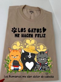 Los Gatos me hacen feliz By: @bbilustra.py