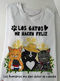 Los Gatos me hacen feliz By: @bbilustra.py