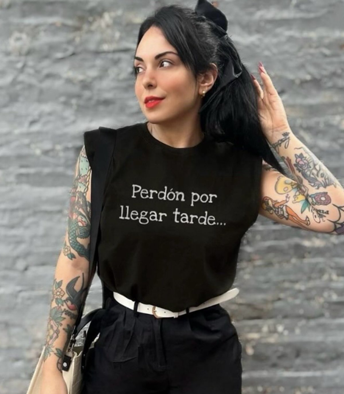 Perdón por llegar tarde, no queria venir