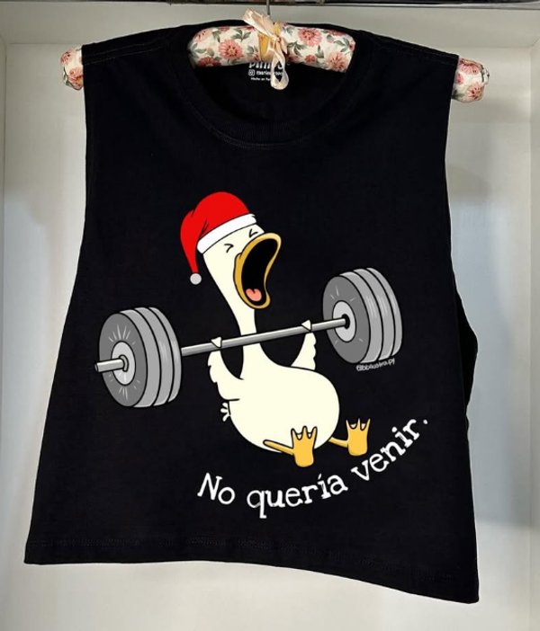 Pato no queria venir navideño By: @bbilustra.py