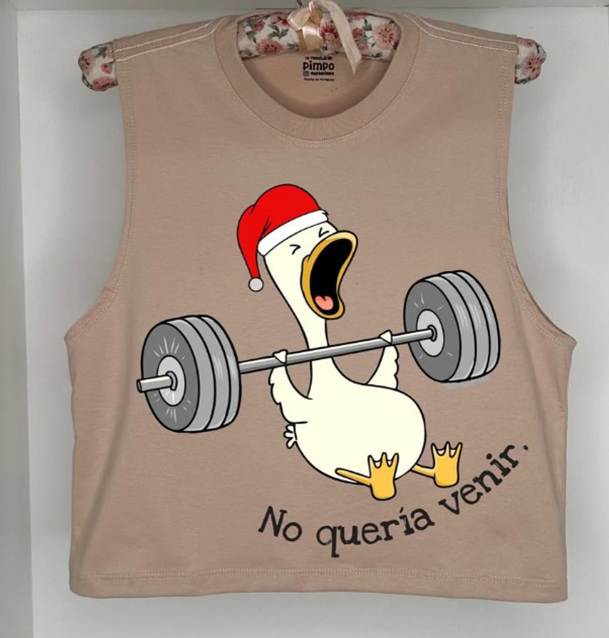 Pato no queria venir navideño By: @bbilustra.py - 3