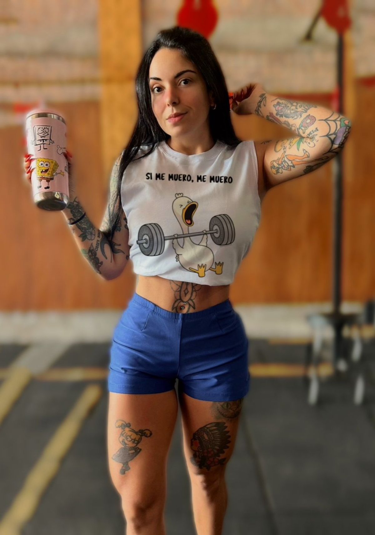 Pato "Si muero, muero" By: @bbilustra.py 