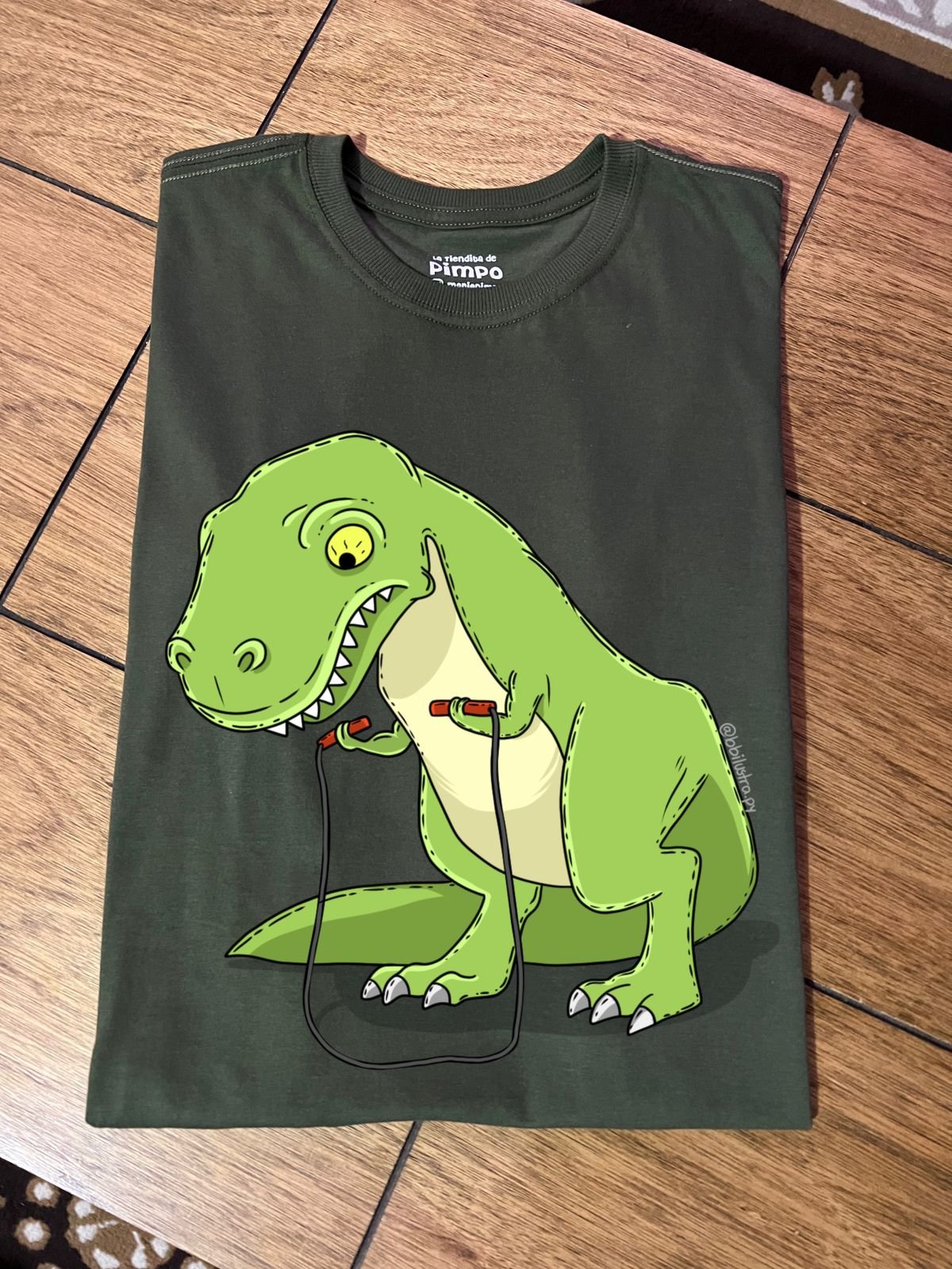 Dino cuerda By: @bbilustra.py - 2