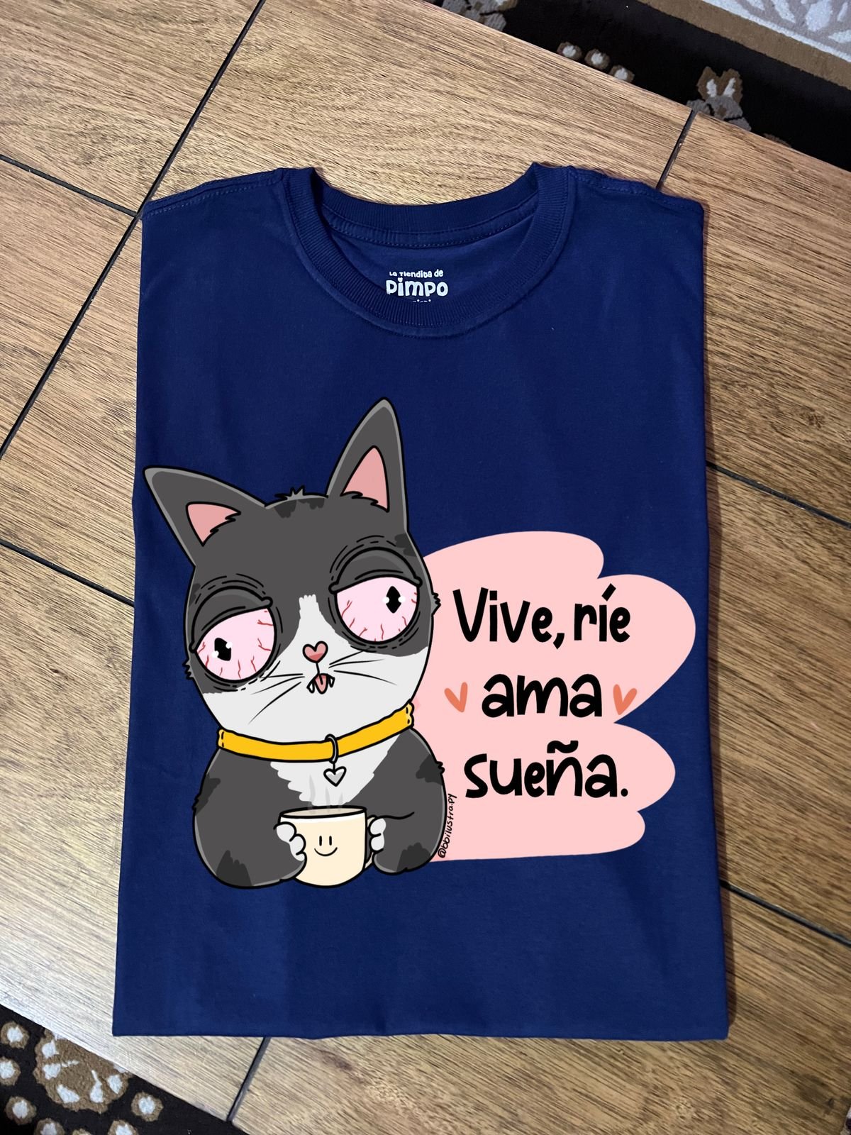 Michi taza Vive, rie, ama, sueña... By: @bbilustra.py