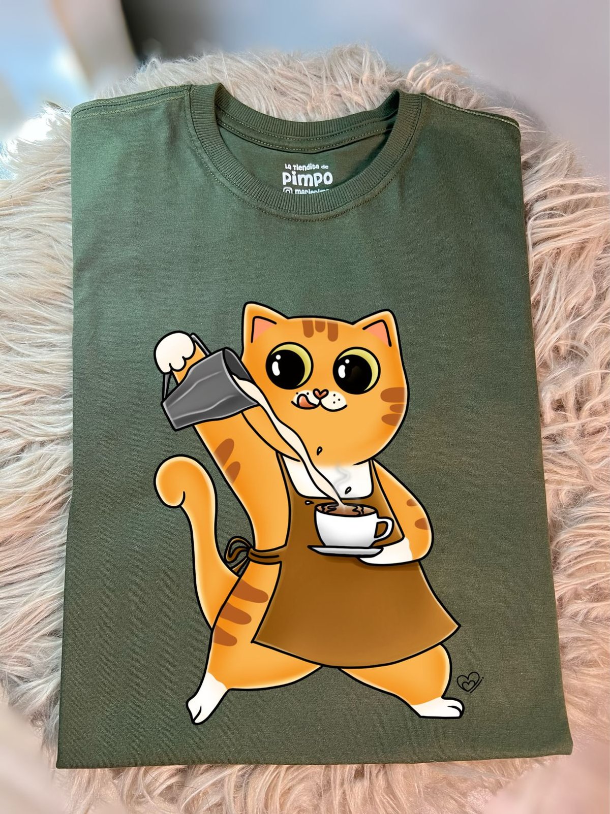 Gato Barista By: @bbilustra.py