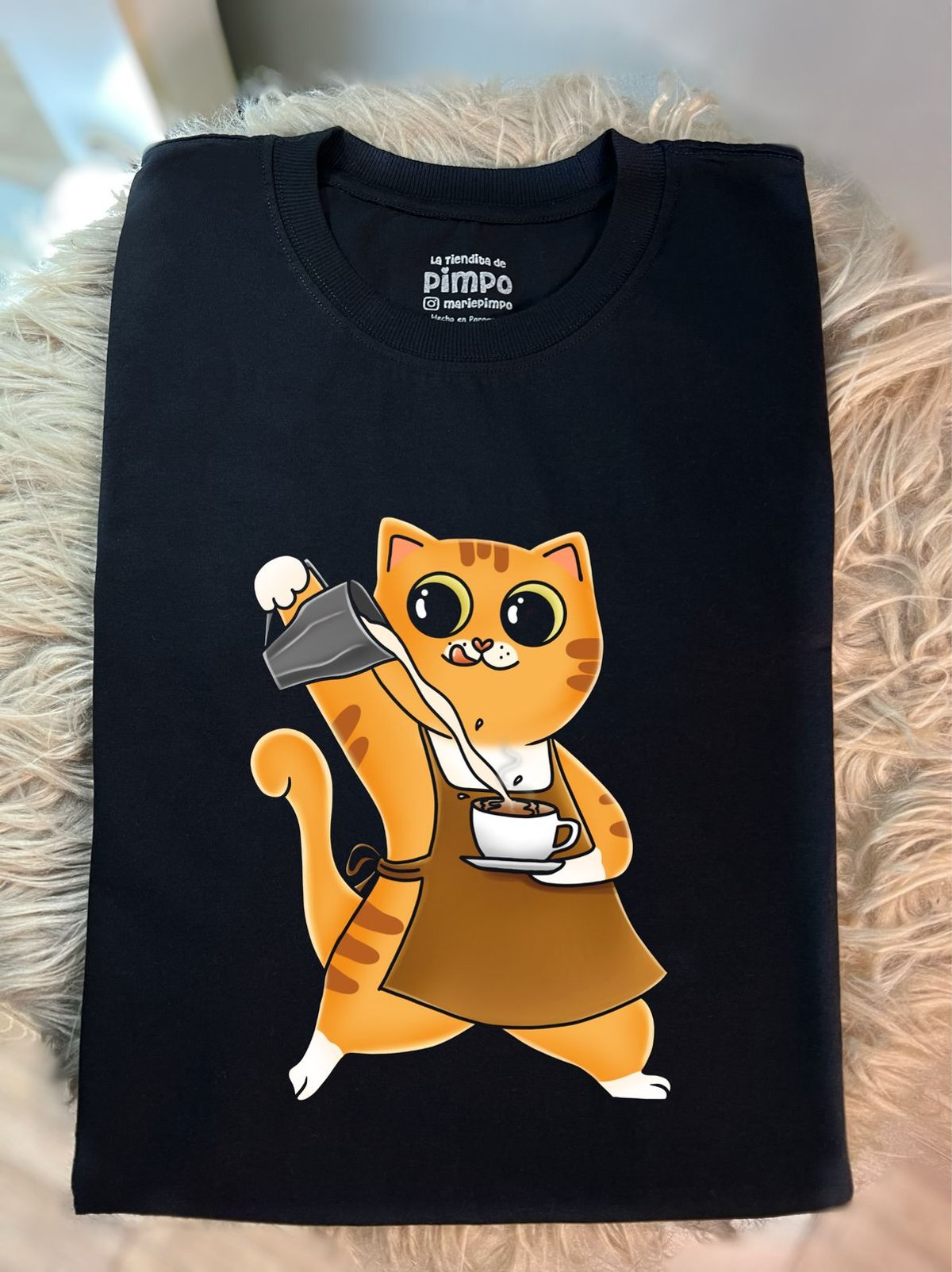 Gato Barista By: @bbilustra.py