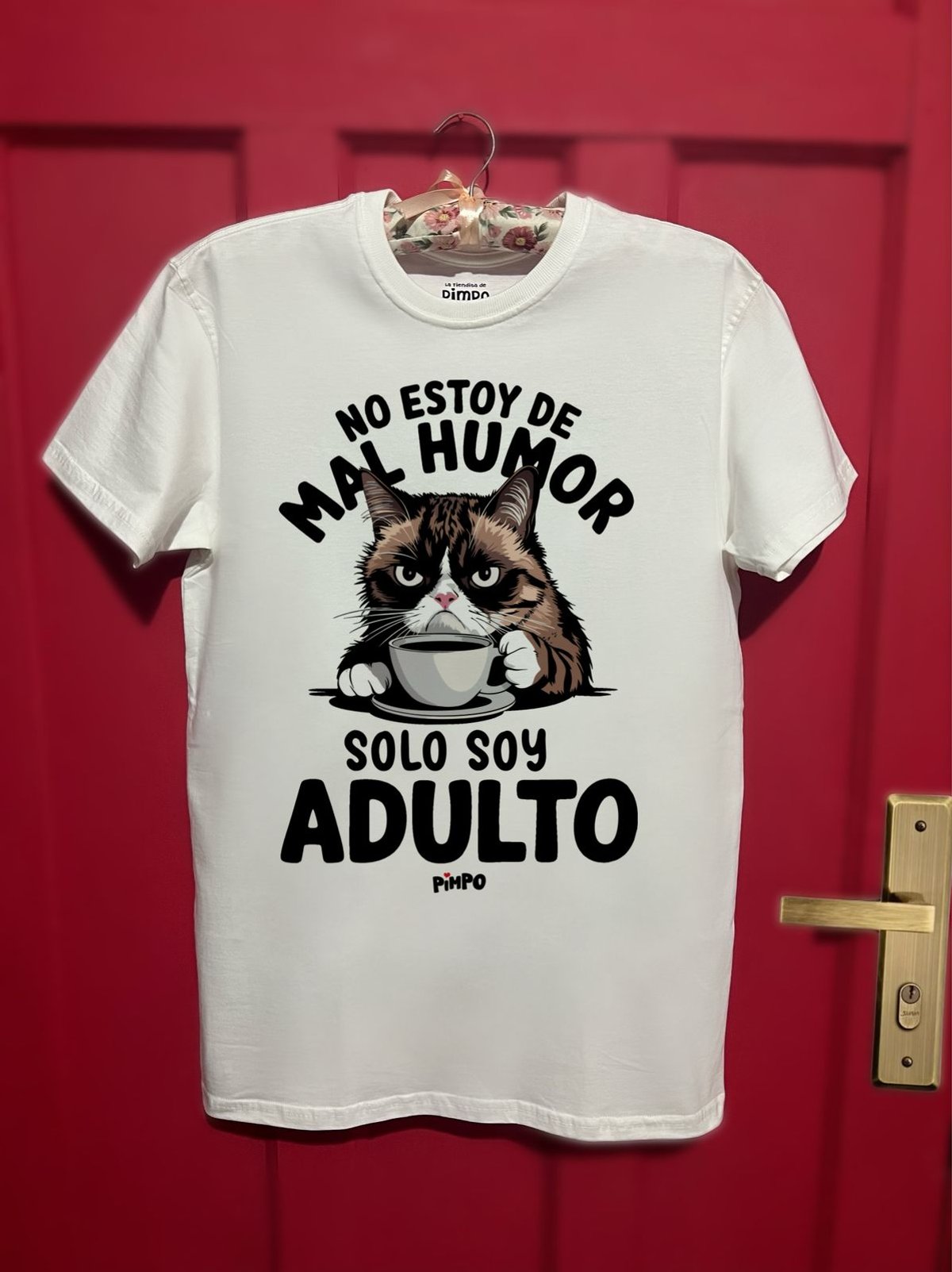 Gato "No estoy de mal humor, solo soy adulto" By: @mariepimpo