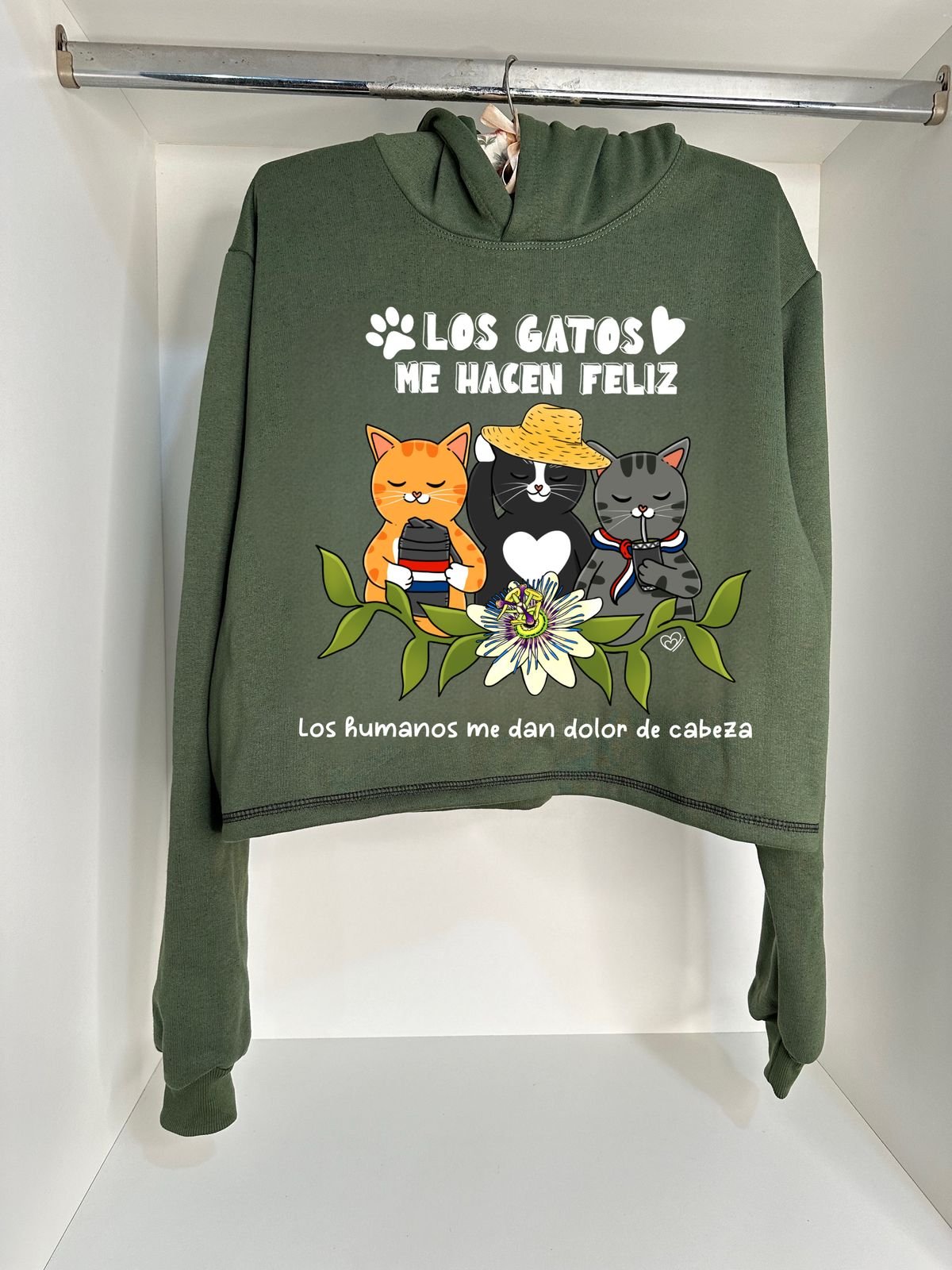 Los gatos me hacen feliz Buzo By: @bbilustra.py