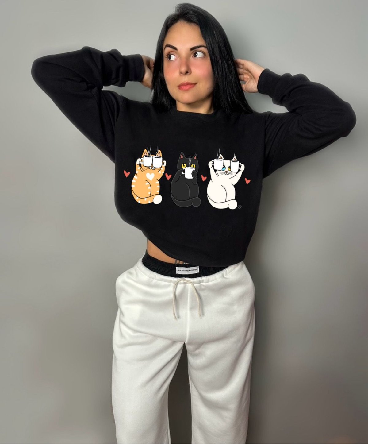 Gatos café By: @bbilustra.py 