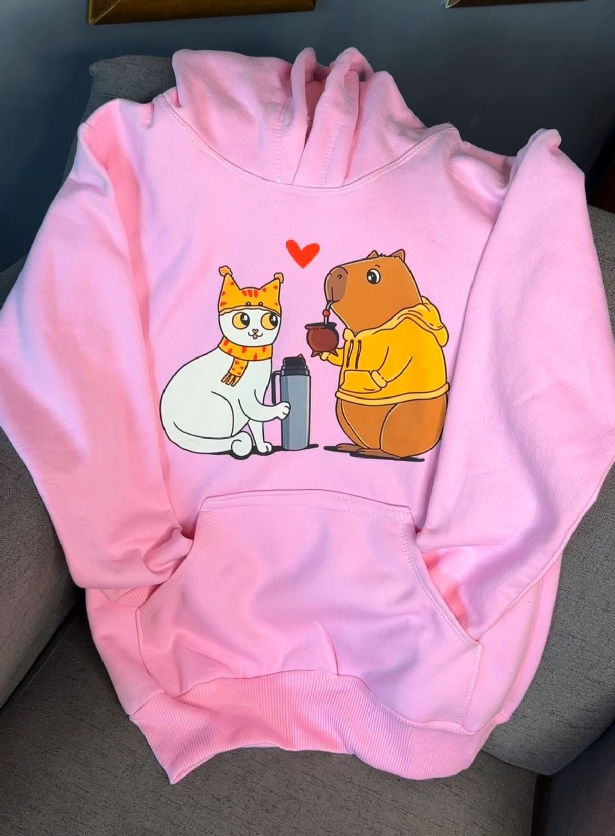 Gatito y Carpi mate By: @bbilustra.py