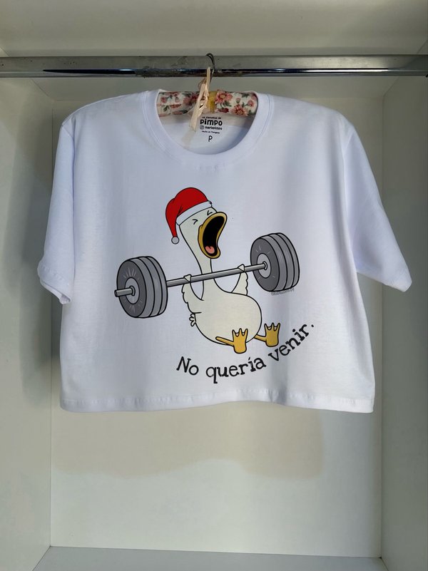 Pato no queria venir Navideño By: @bbilustra