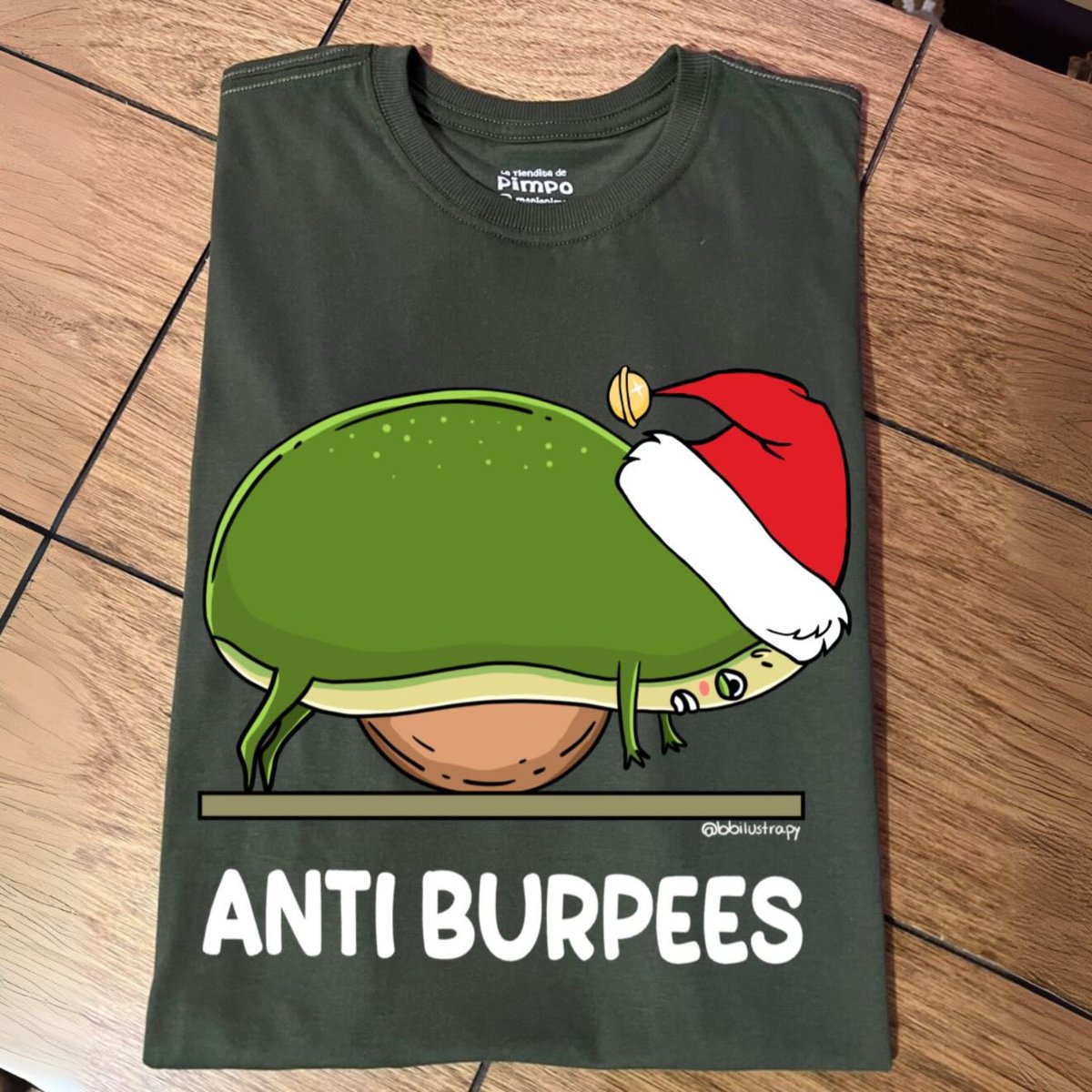 Aguacate Anti Burpess Navideño By: @bbilustra - 2