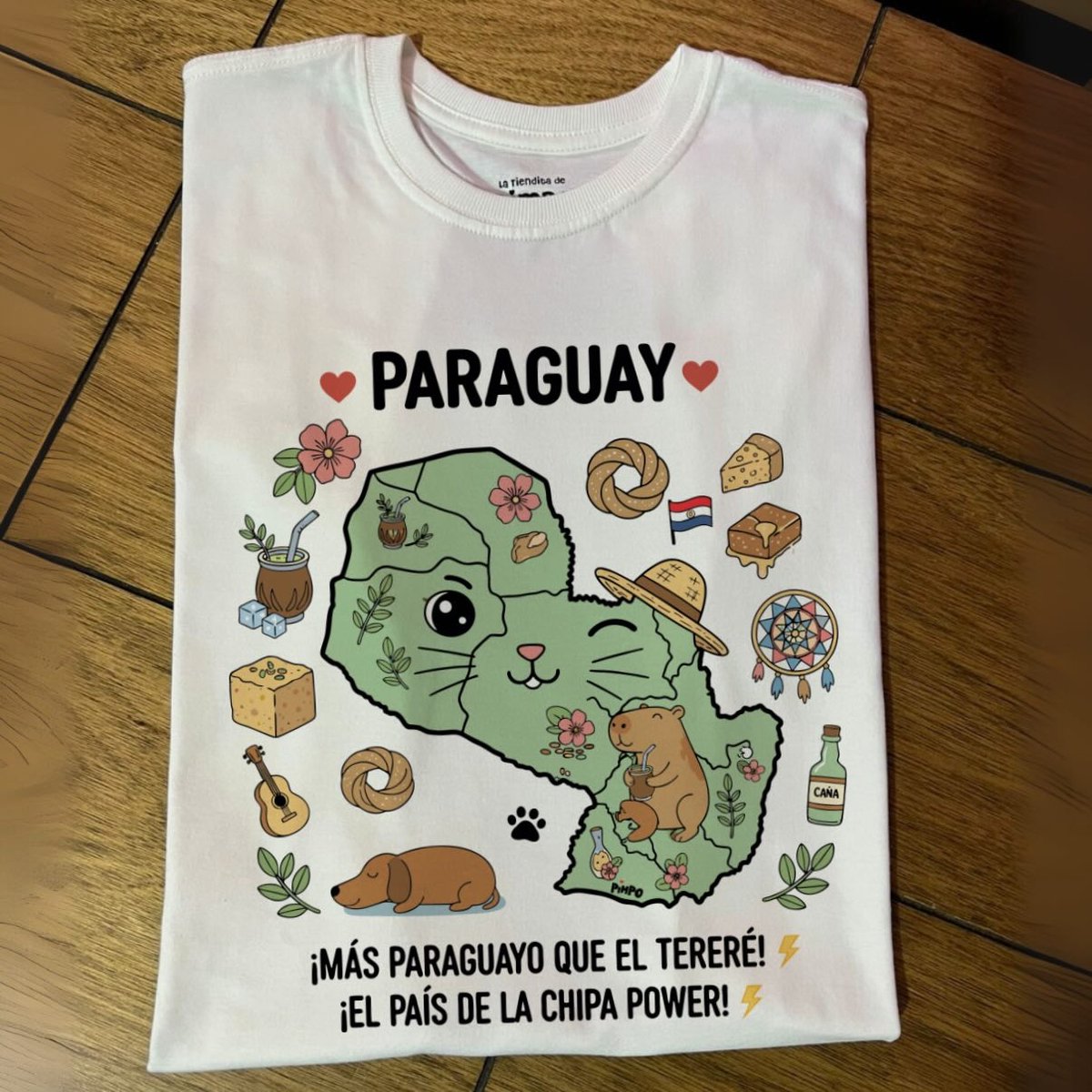 Mapa Paraguay Cute By: @mariepimpo  - 2