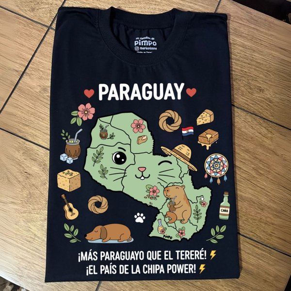 Mapa Paraguay Cute By: @mariepimpo 